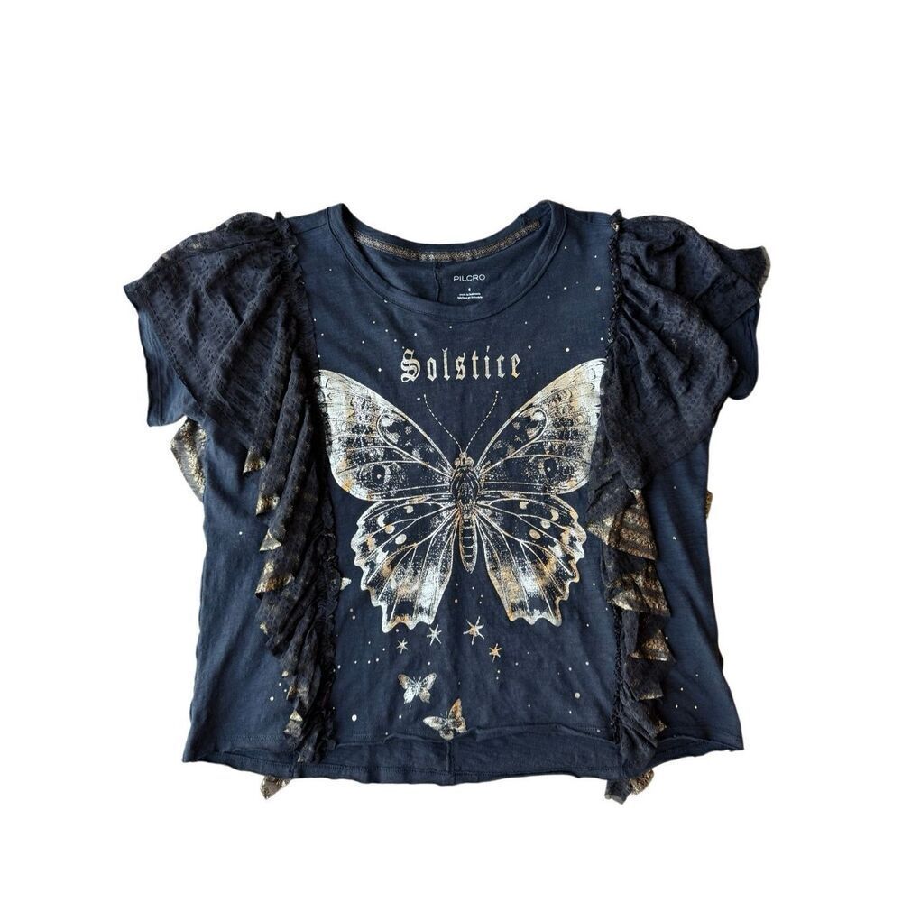 Anthropologie Pilcro Oversized Golden Hour Tee Size S - Picture 7 of 10